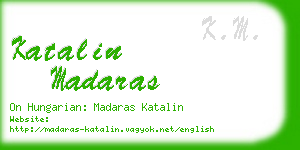 katalin madaras business card